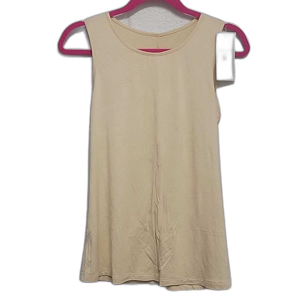 Buffbunny Collection Activewear Tank Top Cream Size L NWT